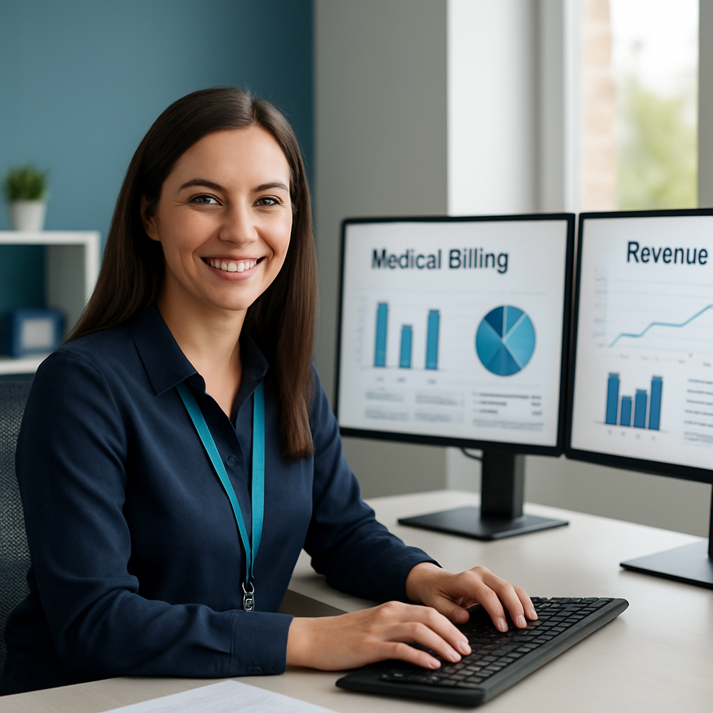 Medical billing specialist working at Galaxy Revenue Solution